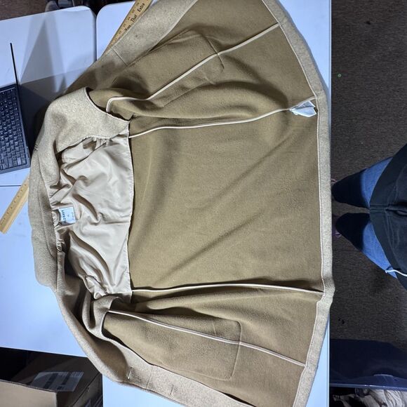Old Navy Oversized Soft Brushed, Button-Front Coat Size X-Large Tan Beige - Picture 8 of 11